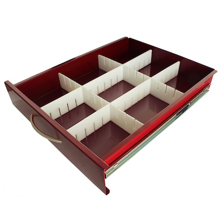 Harloff Basic MDS18 Adjustable Plastic Divider Set, 3 Inch Drawers MD18-DIV3-B